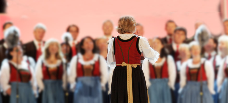 Ein Chor, der singt